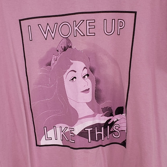 Disney Women's Pink Purple Graphic Tee Sleeping Beauty Size 2XL - Picture 3 of 11